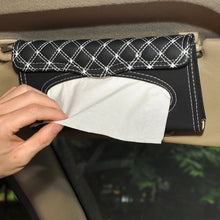 Load image into Gallery viewer, 1 Pcs Car Tissue Box Towel Sets Car Sun Visor Tissue Box Holder Auto Interior Storage Decoration for BMW Car Accessories