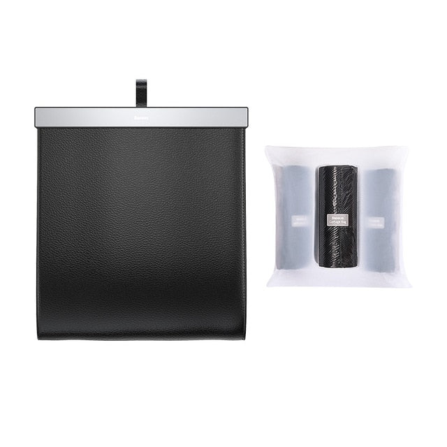 Baseus Car Organizer Backseat Storage Bag Magnetic Auto Pocket Holder Car Accessories Car Trash Bin Garbage Can Dustbin Car Bag