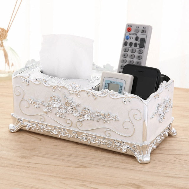 IMUWEN Acrylic Tissue Box Paper Rack  Office Table Accessories  Home Office KTV Hotel Car Facial Case Holder