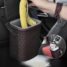 Load image into Gallery viewer, Multifunctional Portable Car Storage Box Magnetic Lid Trash Bin Reusable Trash Can Car Organizer Bag Trash Container For Seat
