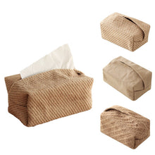 Load image into Gallery viewer, Japanese-Style Jute Tissue Case Napkin Holder for Living Room Table Tissue Boxes Container Home Car Papers Dispenser Holder
